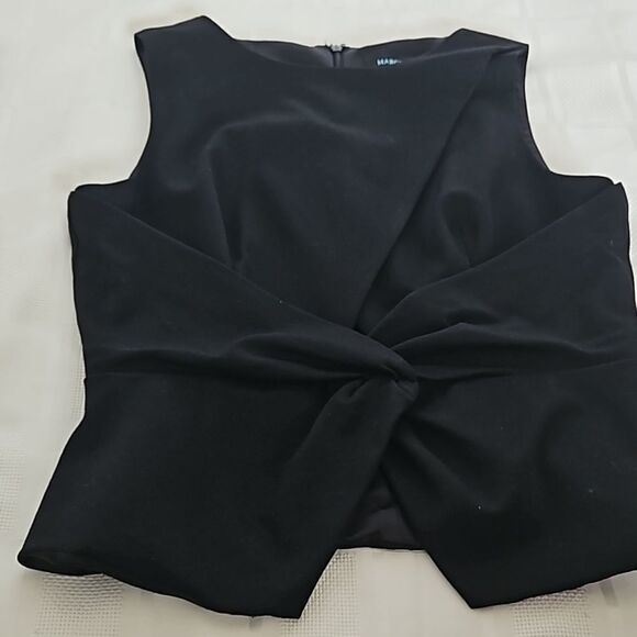 Marciano Twist Wrap Peek-A-Boo Top Black Medium - Picture 15 of 16